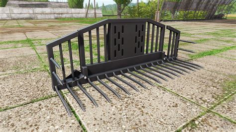 fs17 silage fork for skid steer|lizard silage fork specs.